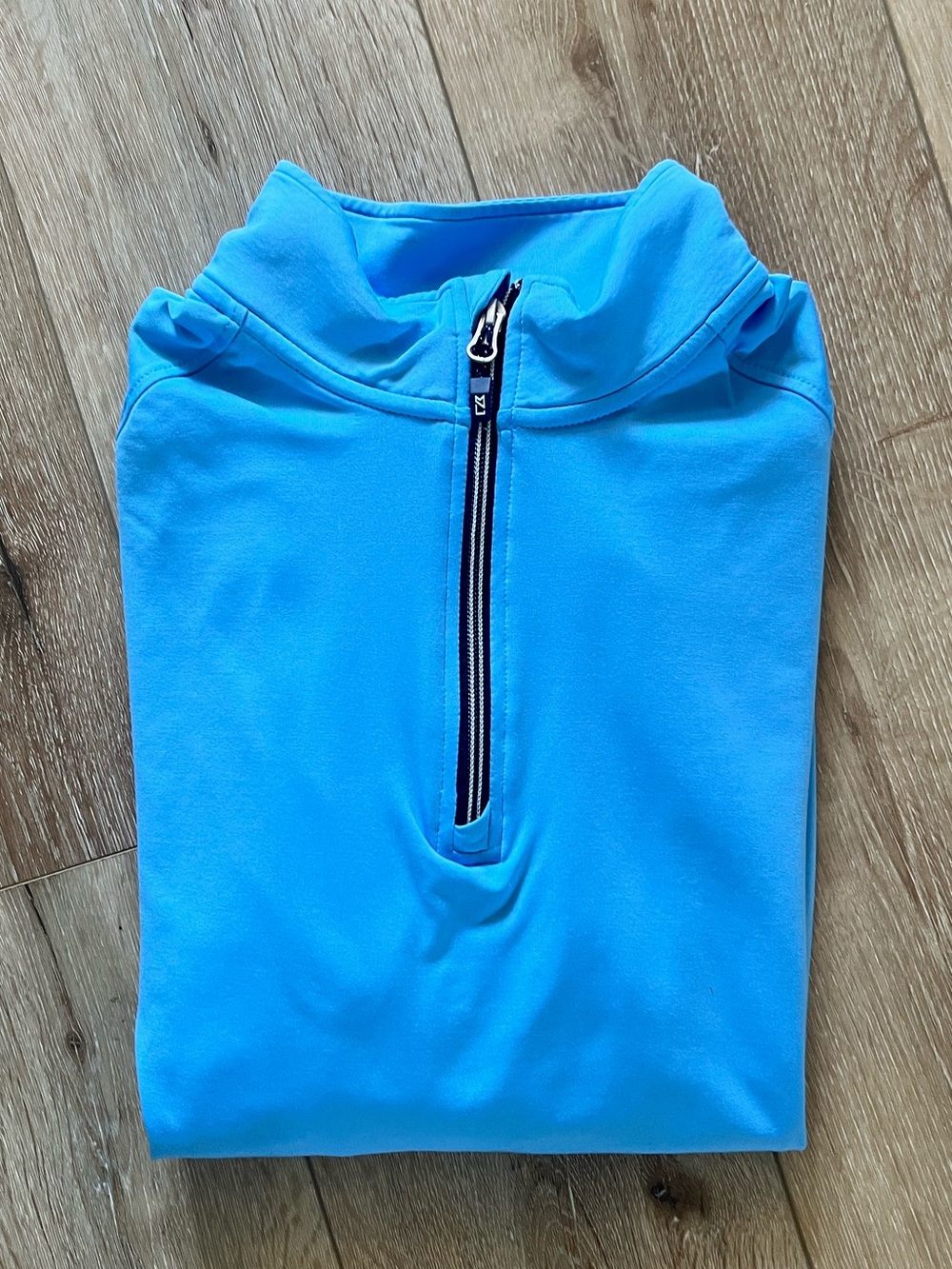 Men's Quarter-Zip Pullover Sweater - Bright Blue